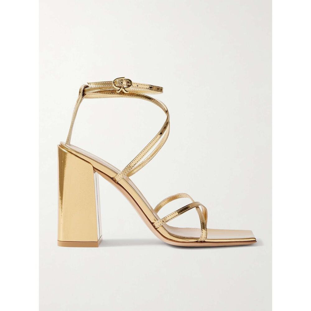 Gianvito Rossi Gold Strappy Heels